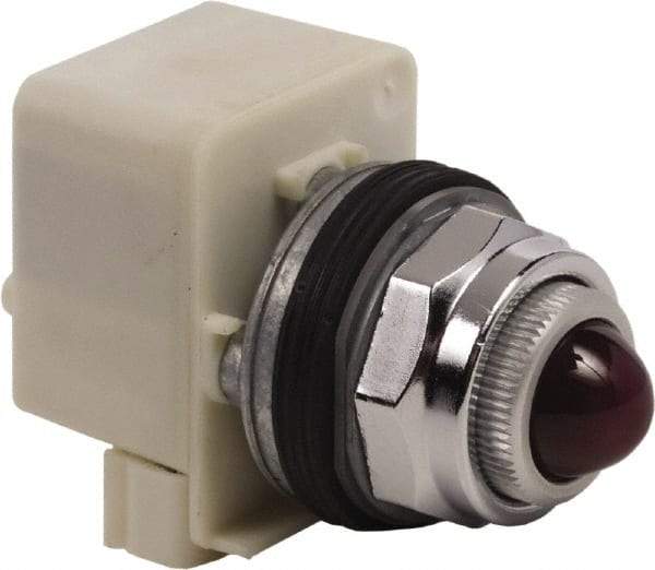 Schneider Electric - 120 VAC Red Lens Indicating Light - Screw Clamp Connector - A1 Tooling