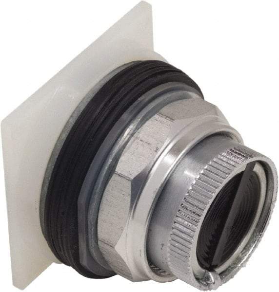 Schneider Electric - 30mm Mount Hole, Pushbutton Switch Only - Round, Black Pushbutton, Nonilluminated, Maintained (MA), Momentary (MO) - A1 Tooling