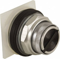 Schneider Electric - 30mm Mount Hole, Pushbutton Switch Only - Round, Black Pushbutton, Nonilluminated, Maintained (MA), Momentary (MO) - A1 Tooling