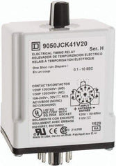 Square D - DPDT Time Delay Relay - 10 Contact Amp, 110 VDC & 120 VAC - A1 Tooling