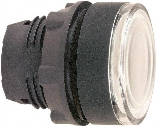 Schneider Electric - 22mm Mount Hole, Flush, Pushbutton Switch Only - Round, White Pushbutton, Illuminated, Momentary (MO) - A1 Tooling