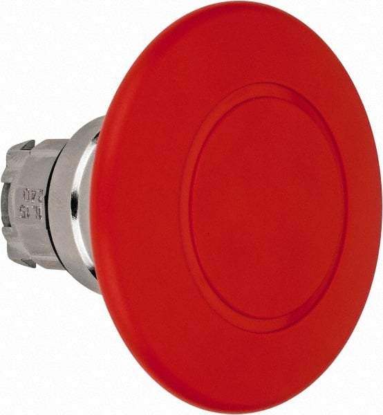 Schneider Electric - Extended Mushroom Head, Pushbutton Switch Only - Round, Red Pushbutton, Nonilluminated, Trigger Action, On-Off - A1 Tooling