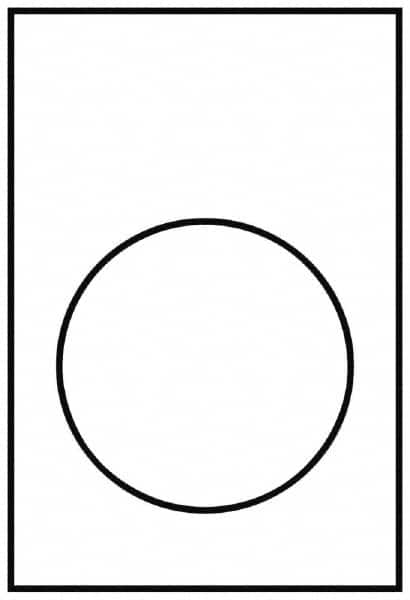 Schneider Electric - Rectangular, PVC Legend Plate - Blank - Yellow and White Background, 22mm Hole Diameter, 30mm Wide x 40mm High - A1 Tooling