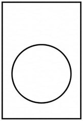 Schneider Electric - Rectangular, PVC Legend Plate - Blank - Yellow and White Background, 22mm Hole Diameter, 30mm Wide x 40mm High - A1 Tooling