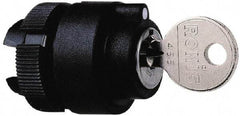 Schneider Electric - 22mm Mount Hole, 2 Position, Key Operated, Selector Switch Only - Black, Maintained (MA), Shock and Vibration Resistant - A1 Tooling