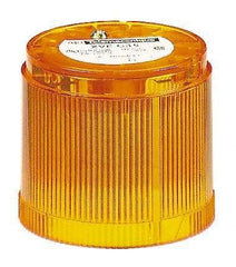 Schneider Electric - 120 VAC, Flash Discharge Tube, Orange, Flashing Light - 70mm Diameter, 2.05 Inch High, IP40, IP42 Ingress Rating, Base Mount - A1 Tooling