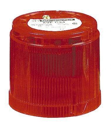 Schneider Electric - 120 VAC, Flash Discharge Tube, Red, Strobe Light - 70mm Diameter, IP40, IP42 Ingress Rating, Base Mount - A1 Tooling