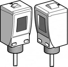 Telemecanique Sensors - Cable Connector, 60m Nominal Distance, Shock and Vibration Resistant, Through Beam Photoelectric Sensor - 24 to 240 VAC, 24 to 240 VDC, 20 Hz, Plastic, 44mm Long x 45mm Wide x 99mm High - A1 Tooling