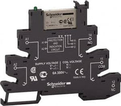 Schneider Electric - 1,500 VA Power Rating, Electromechanical Spring General Purpose Relay - 6 Amp at 24 V, SPDT, 24 VAC/VDC, 6.2mm Wide x 78.7mm High x 103mm Deep - A1 Tooling