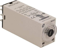 Schneider Electric - 14 Pin, 100 hr Delay, Multiple Range 4PDT Time Delay Relay - 5 Contact Amp, 120 VAC, Knob - A1 Tooling