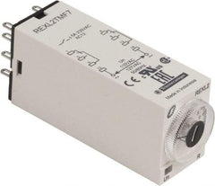 Schneider Electric - 8 Pin, 100 hr Delay, Multiple Range DPDT Time Delay Relay - 5 Contact Amp, 120 VAC, Knob - A1 Tooling