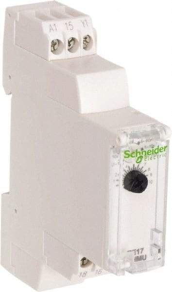 Schneider Electric - 100 hr Delay, Multiple Range SPDT Time Delay Relay - 8 Contact Amp, 24 VDC & 24 to 240 VAC, Selector Switch - A1 Tooling