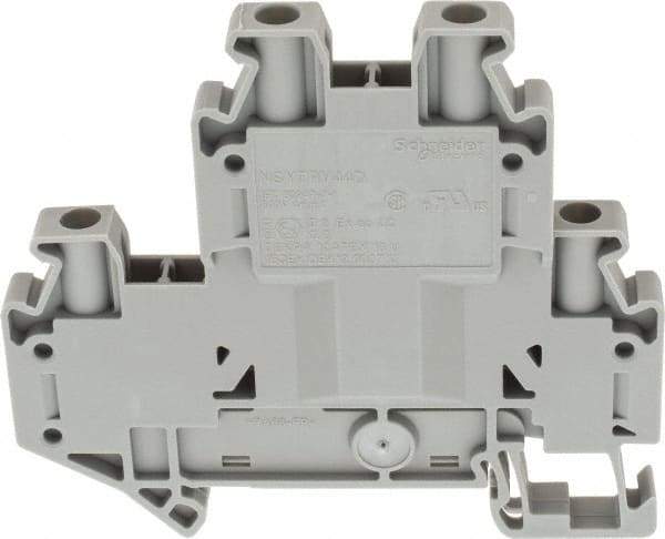 Schneider Electric - 2 Poles, 800 Volt, 36 Amp, -40 to 266°F, DIN Rail Mount, Polyamide Passthrough Terminal Block - 4 Contacts, 26 to 10 AWG Compatibility, 65mm High - A1 Tooling