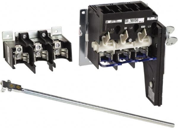 Square D - 1 & 3 Phase, 600VAC, 3 Pole, 1, 4, 12, 3R & 4X, Open Fused Cam & Disconnect Switch - 3 Wires - A1 Tooling