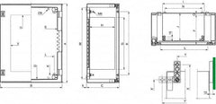 Schneider Electric - Polyester Standard Enclosure Hinge Cover - NEMA 13, 4X, 430mm Wide x 530 mm High x 200mm Deep, Impact Resistant - A1 Tooling