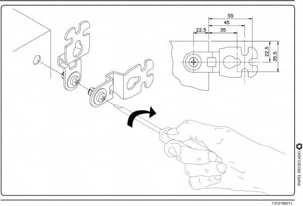 Schneider Electric - Electrical Enclosure Steel Wall Mount Lug - For Use with CRNG Wall Mounting Steel Enclosure/S3D Wall Mounting Steel Enclosure, RoHS Compliant, Includes Mounting Screw & Pre-Mounted Sealing Gasket - A1 Tooling