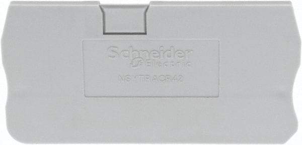 Schneider Electric - 2.2mm High, Terminal Block End Cover - Use with NSYT Terminal Blocks - A1 Tooling