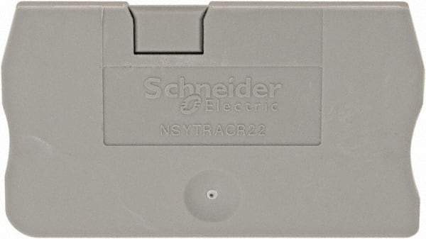 Schneider Electric - 2.2mm High, Terminal Block End Cover - Use with NSYT Terminal Blocks - A1 Tooling