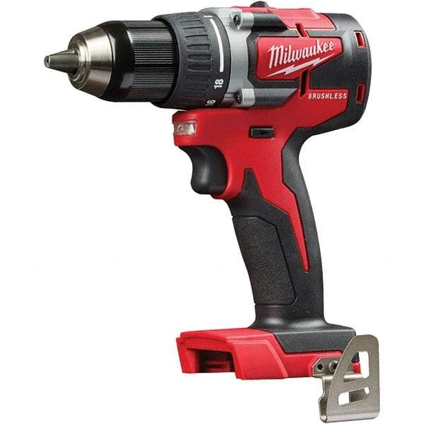 Milwaukee Tool - 18 Volt 1/2" Chuck Pistol Grip Handle Cordless Drill - 0-1800 RPM, Single-Sleeve Ratcheting Chuck, Reversible, Lithium-Ion Batteries Not Included - A1 Tooling