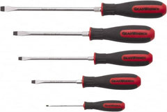 GearWrench - 5 Piece Slotted Screwdriver Set - Blade Sizes: Length 3, 4, 6 & 8 - A1 Tooling