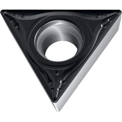 Walter - TCMT MP4 Grade WPP10S Turning Insert - TiCN+Al2O3+(TiCN) Finish, 60° Triangle, 5.56mm Inscr Circle, 2.38mm Thick, 0.4mm Corner Radius - A1 Tooling