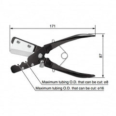 SMC PNEUMATICS - Pipe & Tube Cutters Type: Tube Cutter Maximum Pipe Capacity (mm): 16 - A1 Tooling