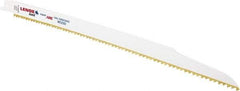 Lenox - 12" Long x 3/4" Thick, Bi-Metal Reciprocating Saw Blade - Tapered Profile, 6 TPI, Toothed Edge, Universal Shank - A1 Tooling