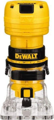 DeWALT - 31,000 RPM, 0.6 HP, 4.5 Amp, Laminate Trimmer Electric Router - 120 Volts, 1/4 Inch Collet - A1 Tooling