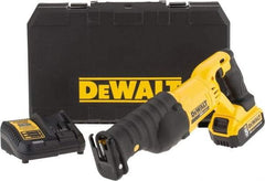 DeWALT - 20V, 0 to 3,000 SPM, Cordless Reciprocating Saw - 1-1/8" Stroke Length, 19-1/4" Saw Length, 1 Lithium-Ion Battery Included - A1 Tooling