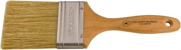 Wooster Brush - 2-1/2" Flat Hog Varnish Brush - 3-3/16" Bristle Length, 6-1/2" Maple Beavertail Handle - A1 Tooling