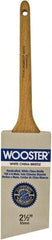 Wooster Brush - 2-1/2" Angled Hog Sash Brush - 2-15/16" Bristle Length, 7-7/8" Maple Rattail Handle - A1 Tooling