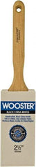 Wooster Brush - 2-1/2" Flat Hog Sash Brush - 3-3/16" Bristle Length, 6-1/8" Maple Fluted Handle - A1 Tooling