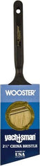 Wooster Brush - 2-1/2" Angled Hog Sash Brush - 2-11/16" Bristle Length, 5-1/8" Plastic Fluted Handle - A1 Tooling