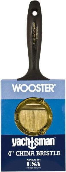 Wooster Brush - 4" Flat Hog Wall Brush - 3-3/16" Bristle Length, 6-1/4" Plastic Beavertail Handle - A1 Tooling