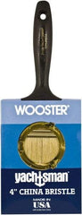 Wooster Brush - 4" Flat Hog Wall Brush - 3-3/16" Bristle Length, 6-1/4" Plastic Beavertail Handle - A1 Tooling