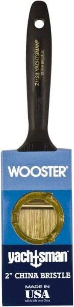 Wooster Brush - 2" Flat Hog Varnish Brush - 2-7/16" Bristle Length, 6-1/4" Plastic Beavertail Handle - A1 Tooling