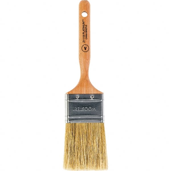 Wooster Brush - 2" Flat Hog Varnish Brush - 2-11/16" Bristle Length, 5-1/8" Maple Dowel Handle - A1 Tooling