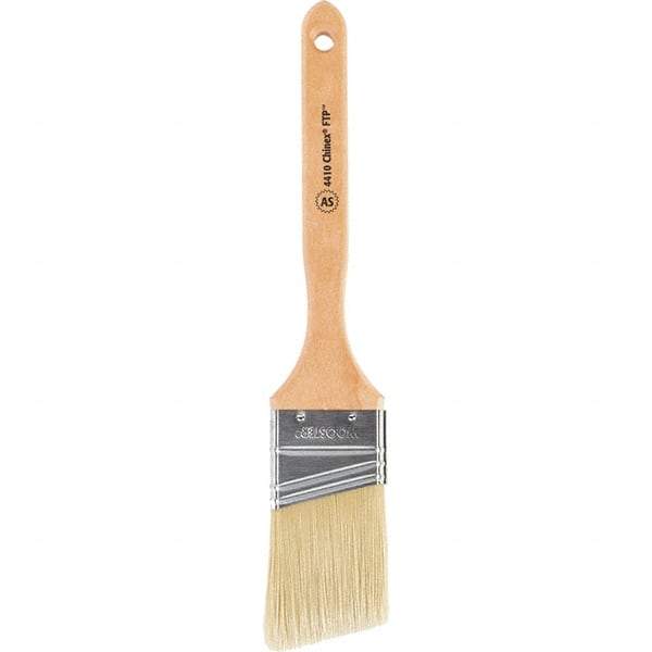 Wooster Brush - 2" Angled Synthetic Sash Brush - 2-11/16" Bristle Length, 7-7/8" Maple Fluted Handle - A1 Tooling