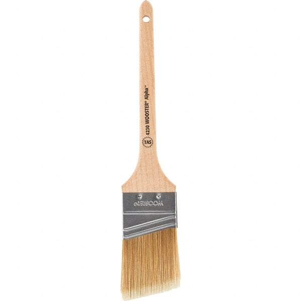 Wooster Brush - 2" Angled Synthetic Sash Brush - 2-7/16" Bristle Length, 8" Maple Rattail Handle - A1 Tooling