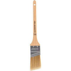 Wooster Brush - 1-1/2" Angled Synthetic Sash Brush - 2-3/16" Bristle Length, 8" Maple Rattail Handle - A1 Tooling