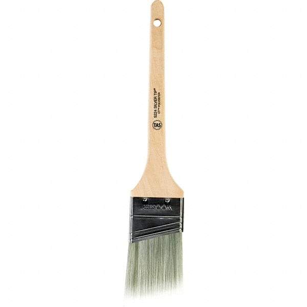 Wooster Brush - 2" Angled Synthetic Sash Brush - 2-7/16" Bristle Length, 7-1/4" Wood Rattail Handle - A1 Tooling