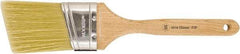 Wooster Brush - 2-1/2" Oval/Angle Synthetic Varnish Brush - 3-3/16" Bristle Length, 8" Maple Fluted Handle - A1 Tooling