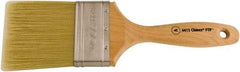 Wooster Brush - 3" Flat Synthetic Varnish Brush - 3-3/16" Bristle Length, 6-1/2" Maple Beavertail Handle - A1 Tooling