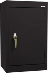 Sandusky Lee - 2 Shelf Wall Storage Cabinet - Steel, 18" Wide x 12" Deep x 26" High, Black - A1 Tooling