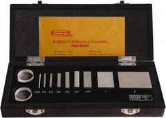 SPI - 9 Piece, 1/16 to 2", Grade 0, Steel Gage Block Set - Rectangular, 0.000008" Tolerance - A1 Tooling