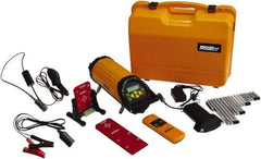 Johnson Level & Tool - 1 Beam 800' Max Range Self Leveling Pipe Laser - Red Beam, 1/16" at 100' Accuracy, 5-1/4" Long x 15" High, Battery Included - A1 Tooling