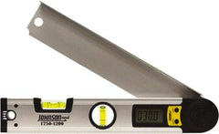 Johnson Level & Tool - 225° Measuring Range, Digital Protractor - 0.1° Resolution, 12 Inch Long Blade, Accuracy Up to 0.3°, CR2032 Lithium Battery Not Included - A1 Tooling