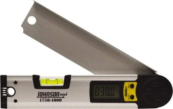 Johnson Level & Tool - 225° Measuring Range, Digital Protractor - 0.01° Resolution, 10 Inch Long Blade, Accuracy Up to 0.03°, CR2032 Lithium Battery Not Included - A1 Tooling