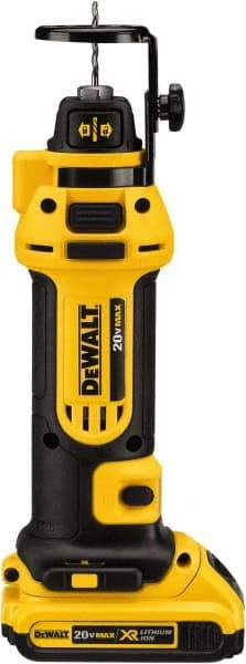 DeWALT - 1/4 and 1/8 Inch Collet, 2,600 RPM, Spiral Saw - 20 Volts, 2 Batteries, Charger Included - A1 Tooling