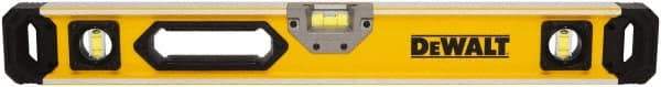 DeWALT - Magnetic 48" Long 3 Vial Box Beam Level - Aluminum, Yellow - A1 Tooling